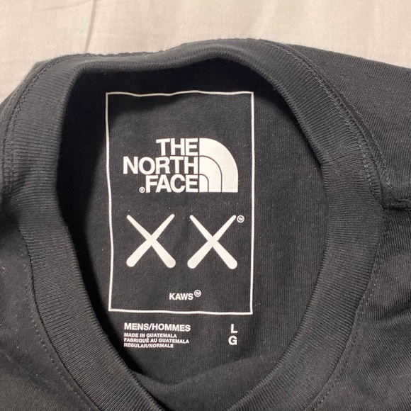 ❌SOLD❌The North Face Long-Sleeve Tee XX KAWS TNF BLACK Size Large. BRAND NEW! - Picture 3 of 4